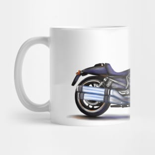 Drawing of Retro Classic Motorcycle HD VRSCDX Night Rod Mug